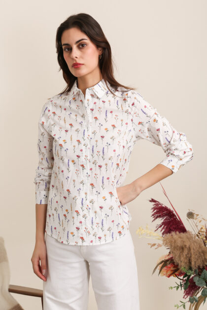 CHEMISE MOTIF FLEURIS DAPHNEA