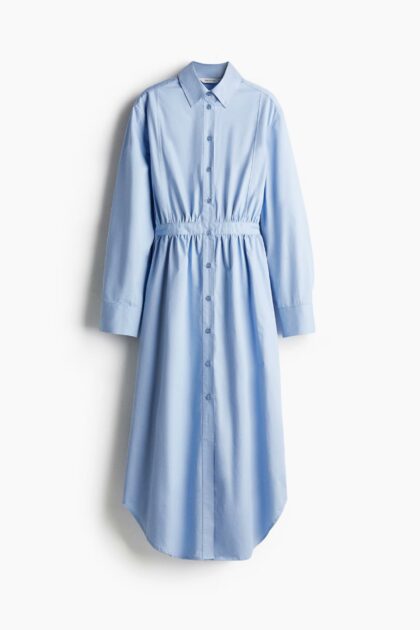 ROBE CHEMISE EN COTON