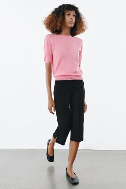 PULL 100% LAINE À MANCHES COURTES ZARA