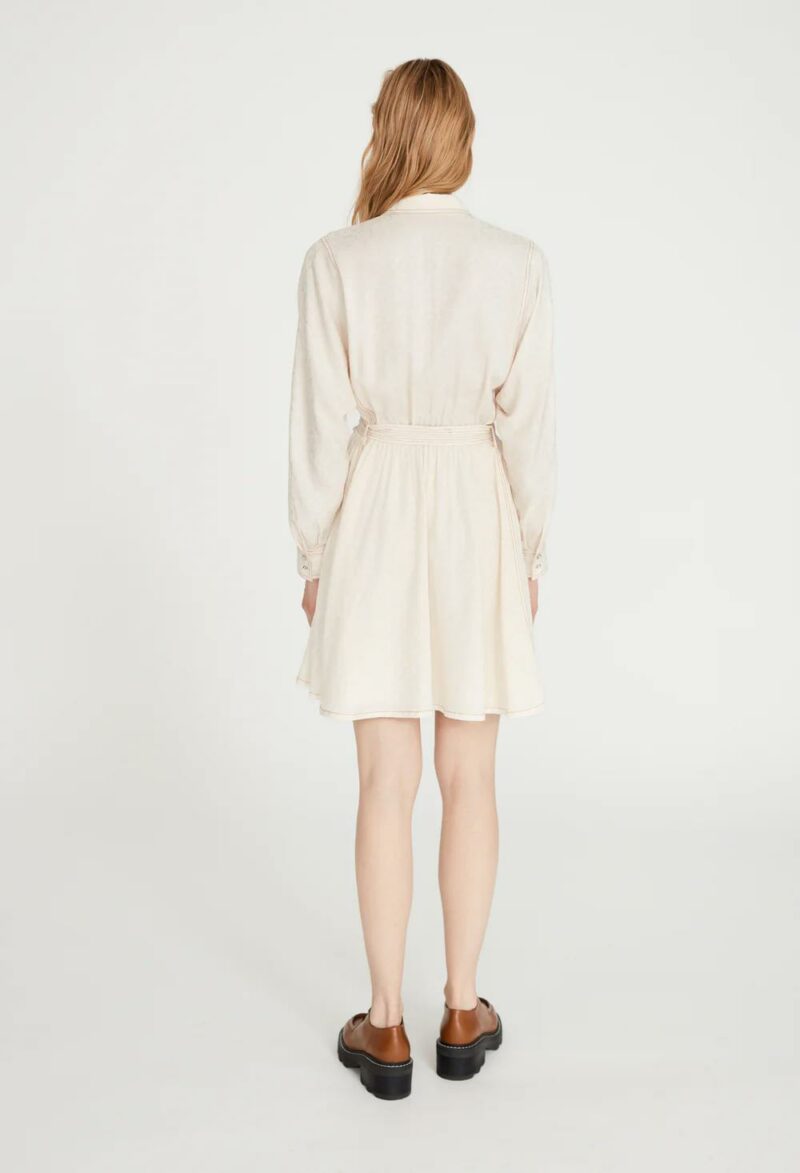 ROBE CLAUDIE PIERLOT ECRU – Image 4