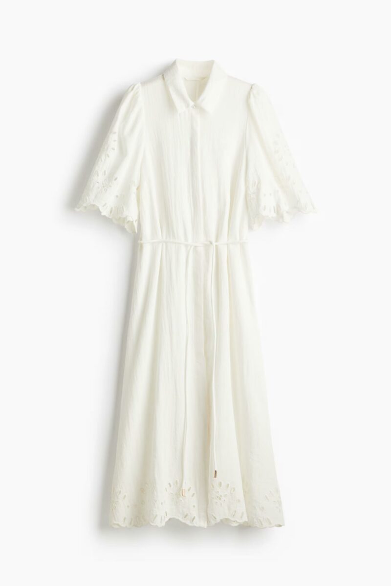 ROBE CHEMISE AVEC BRODERIE ANGLAISE – Image 4