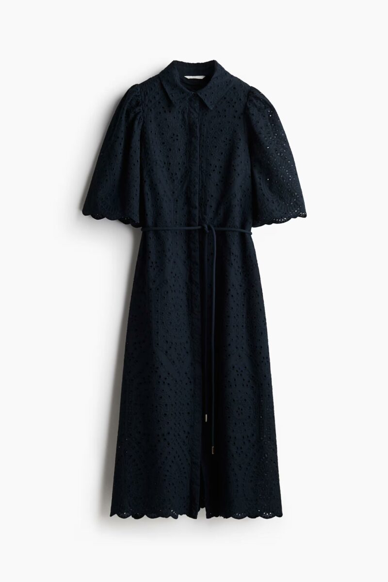 ROBE CHEMISE AVEC BRODERIE ANGLAISE – Image 2