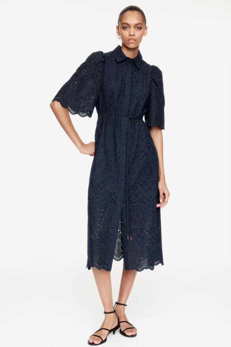 ROBE CHEMISE AVEC BRODERIE ANGLAISE – Image 5