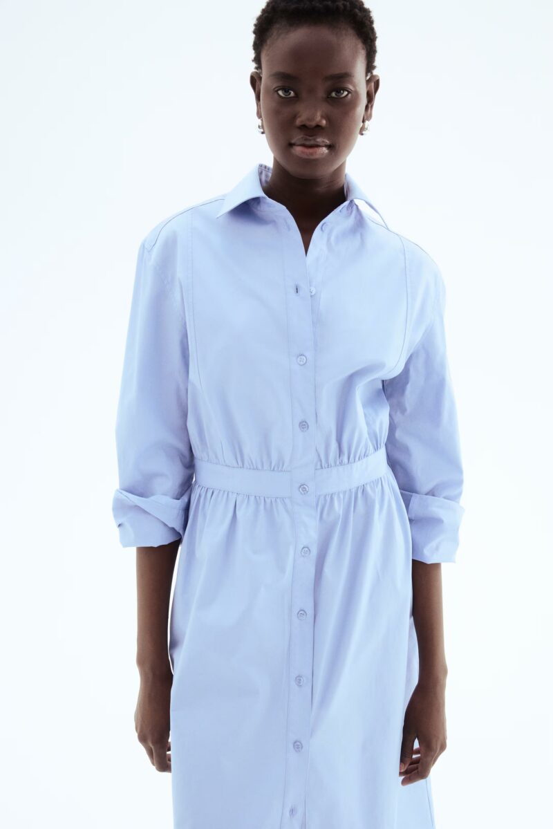 ROBE CHEMISE EN COTON – Image 4