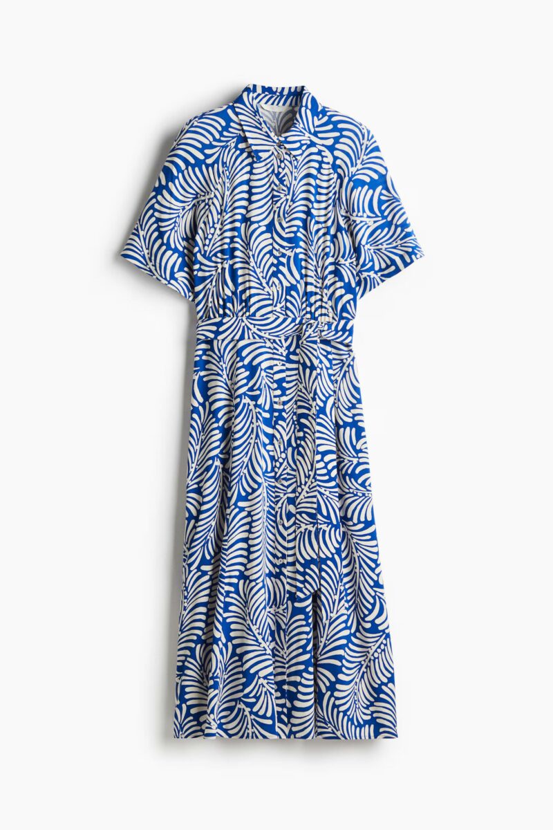 ROBE CHEMISE AVEC CEINTURE À NOUER – Image 4