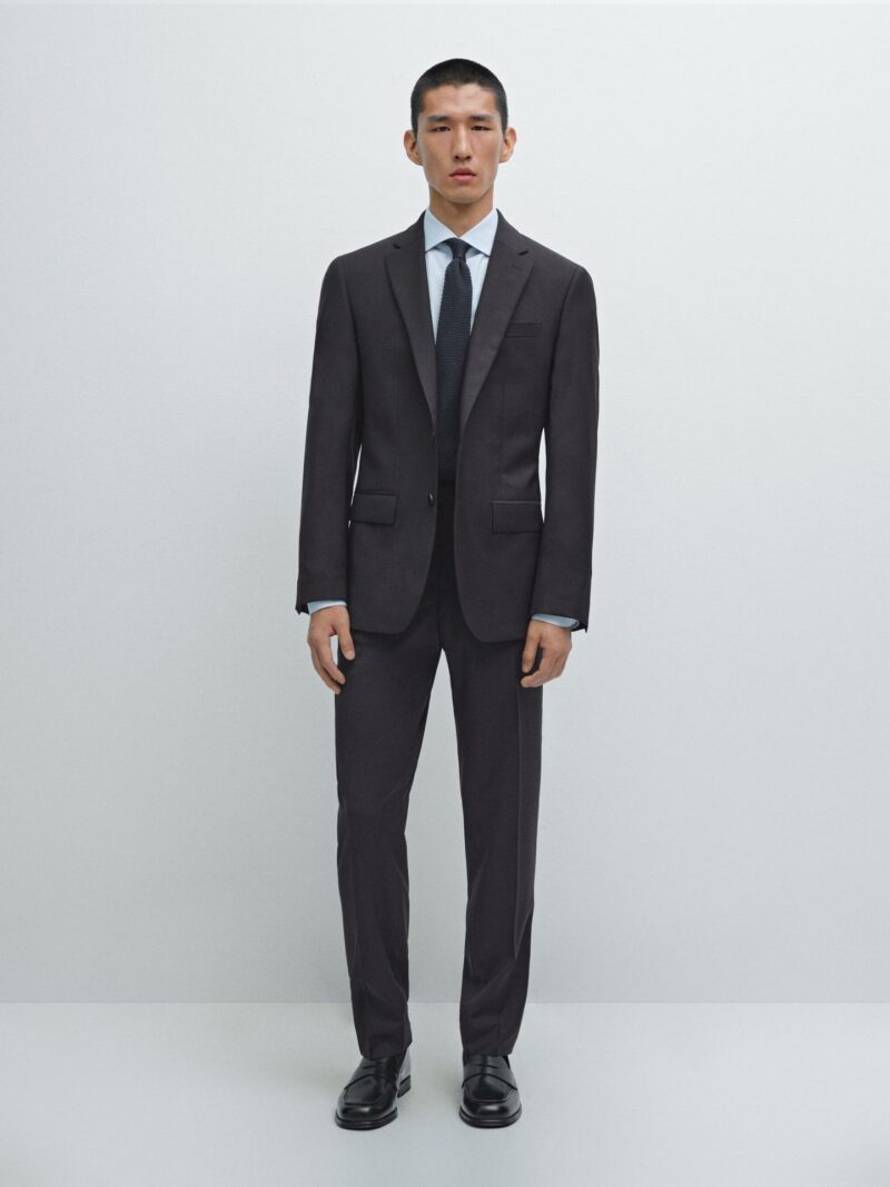 COSTUME MASSIMO DUTTI 100% LAINE