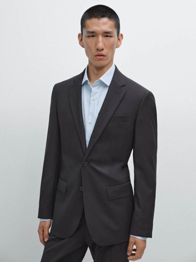 COSTUME MASSIMO DUTTI 100% LAINE – Image 2