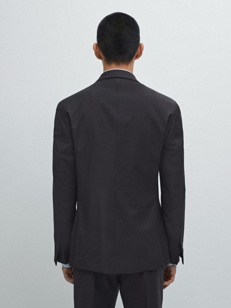 VESTE DE COSTUME MASSIMO DUTTI 100% LAINE – Image 5