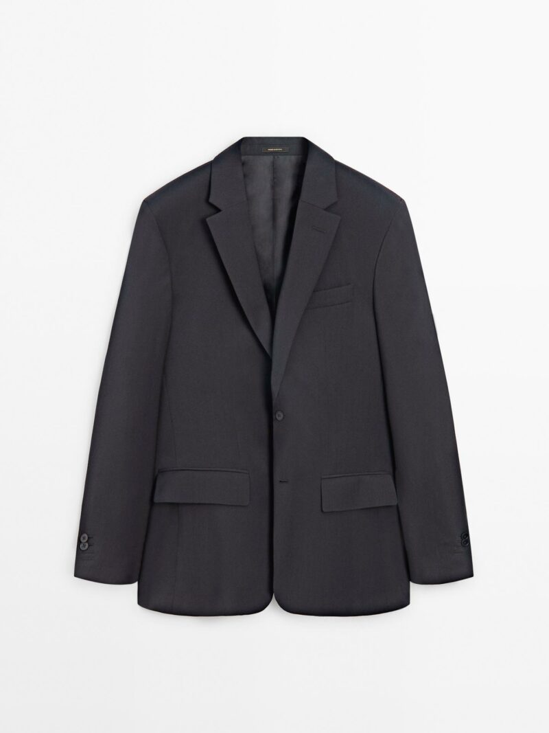 VESTE DE COSTUME MASSIMO DUTTI 100% LAINE – Image 6