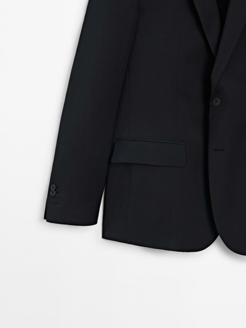 VESTE DE COSTUME MASSIMO DUTTI 100% LAINE – Image 8