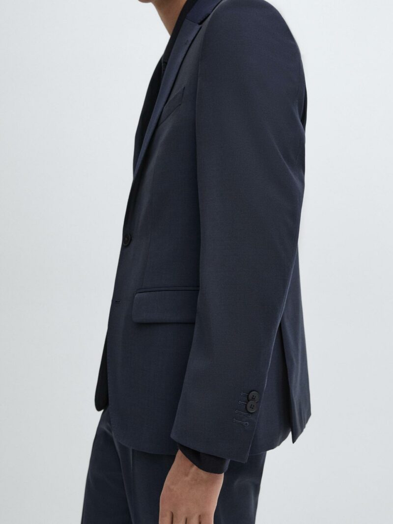 VESTE DE COSTUME MASSIMO DUTTI 100% LAINE – Image 3