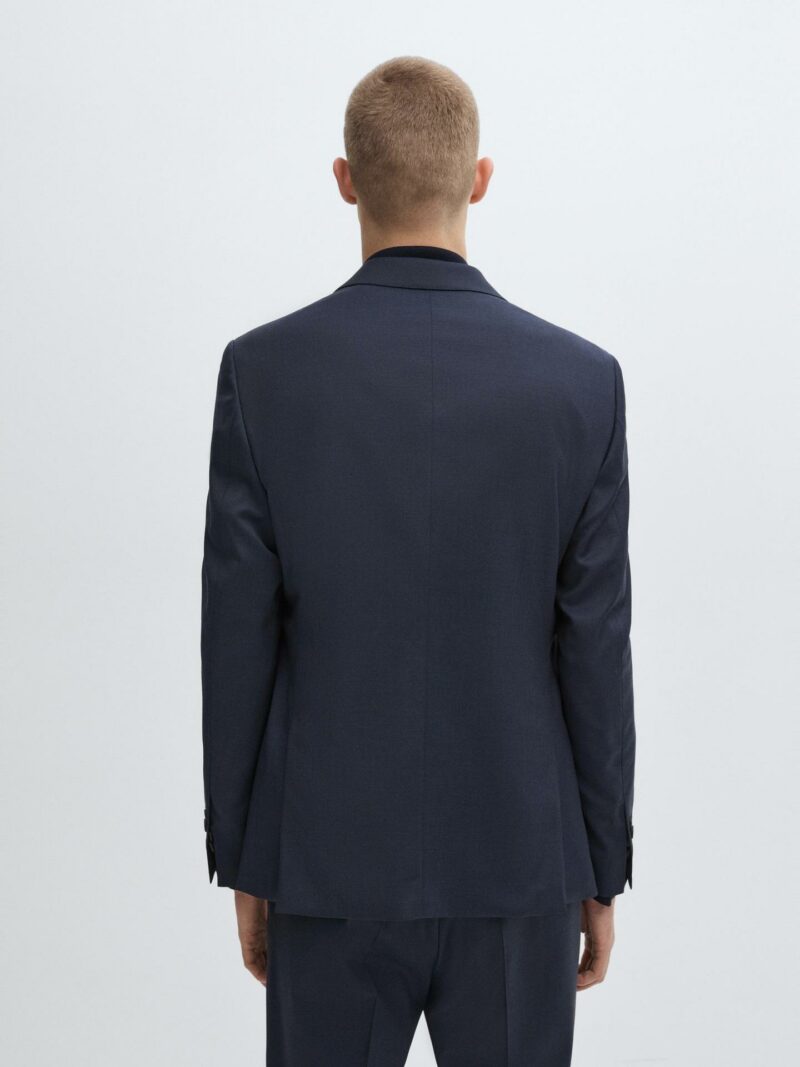 VESTE DE COSTUME MASSIMO DUTTI 100% LAINE – Image 4