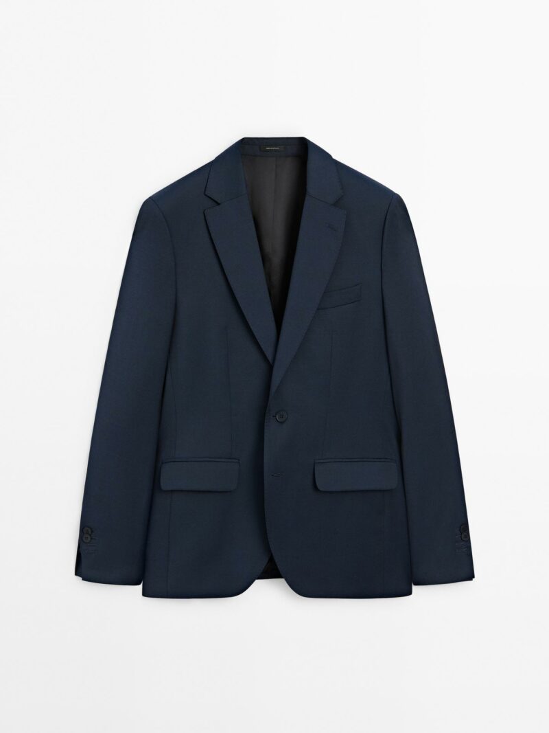 VESTE DE COSTUME MASSIMO DUTTI 100% LAINE – Image 5