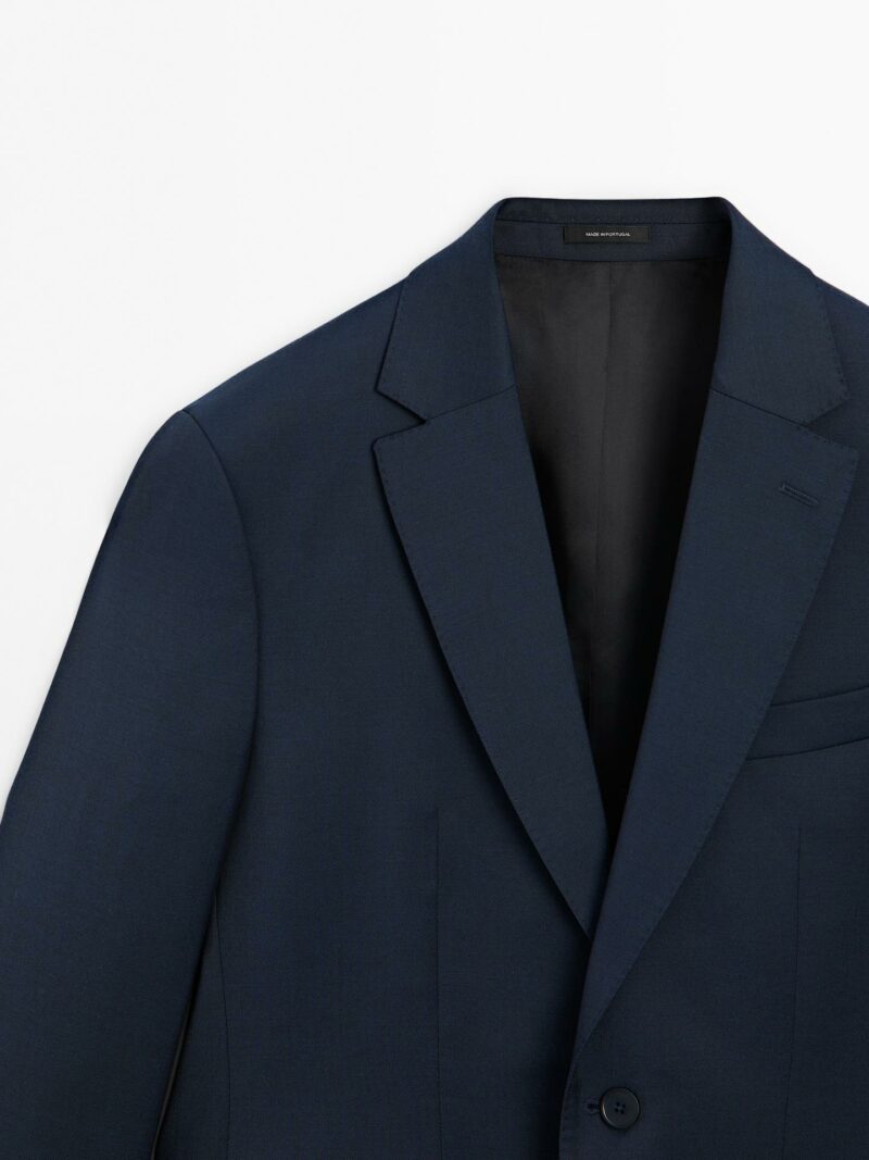 VESTE DE COSTUME MASSIMO DUTTI 100% LAINE – Image 6