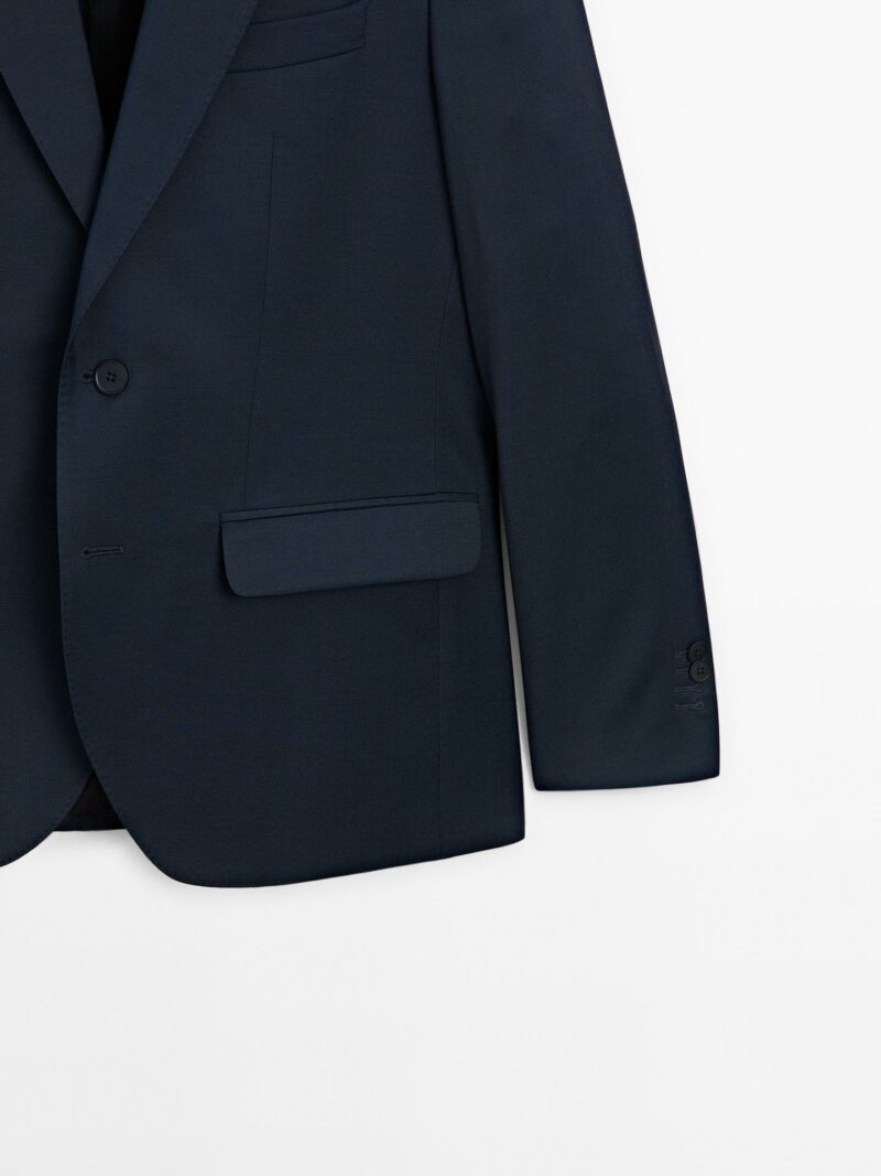 VESTE DE COSTUME MASSIMO DUTTI 100% LAINE – Image 8