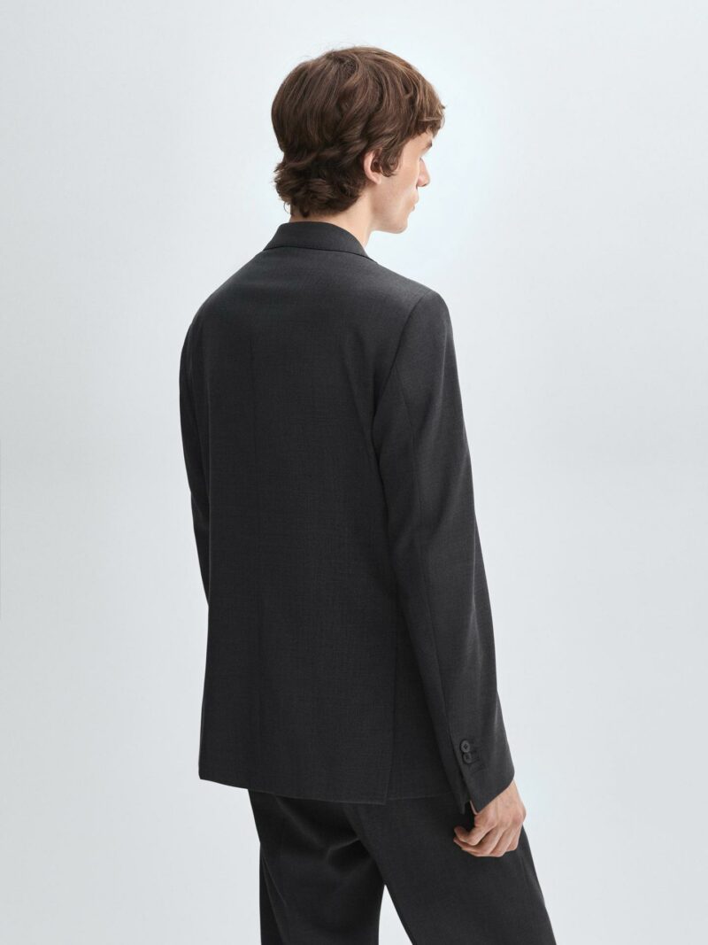 VESTE DE COSTUME MASSIMO DUTTI 100% LAINE – Image 3