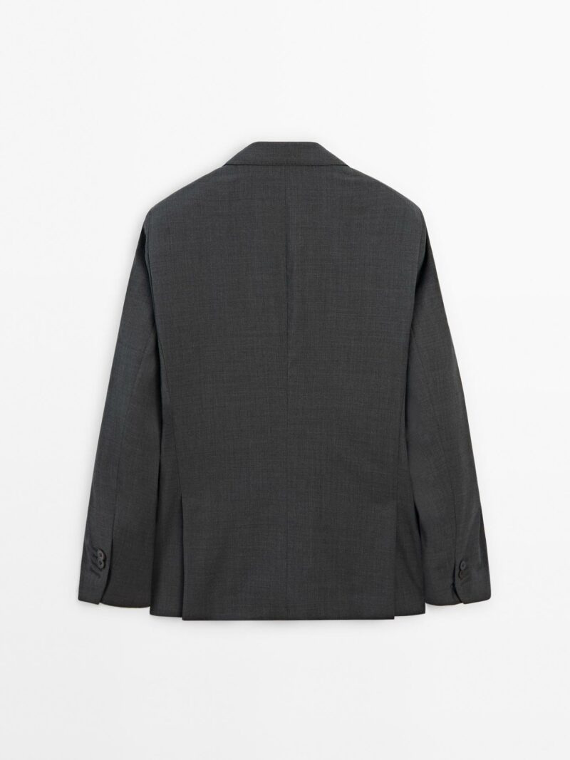 VESTE DE COSTUME MASSIMO DUTTI 100% LAINE – Image 7