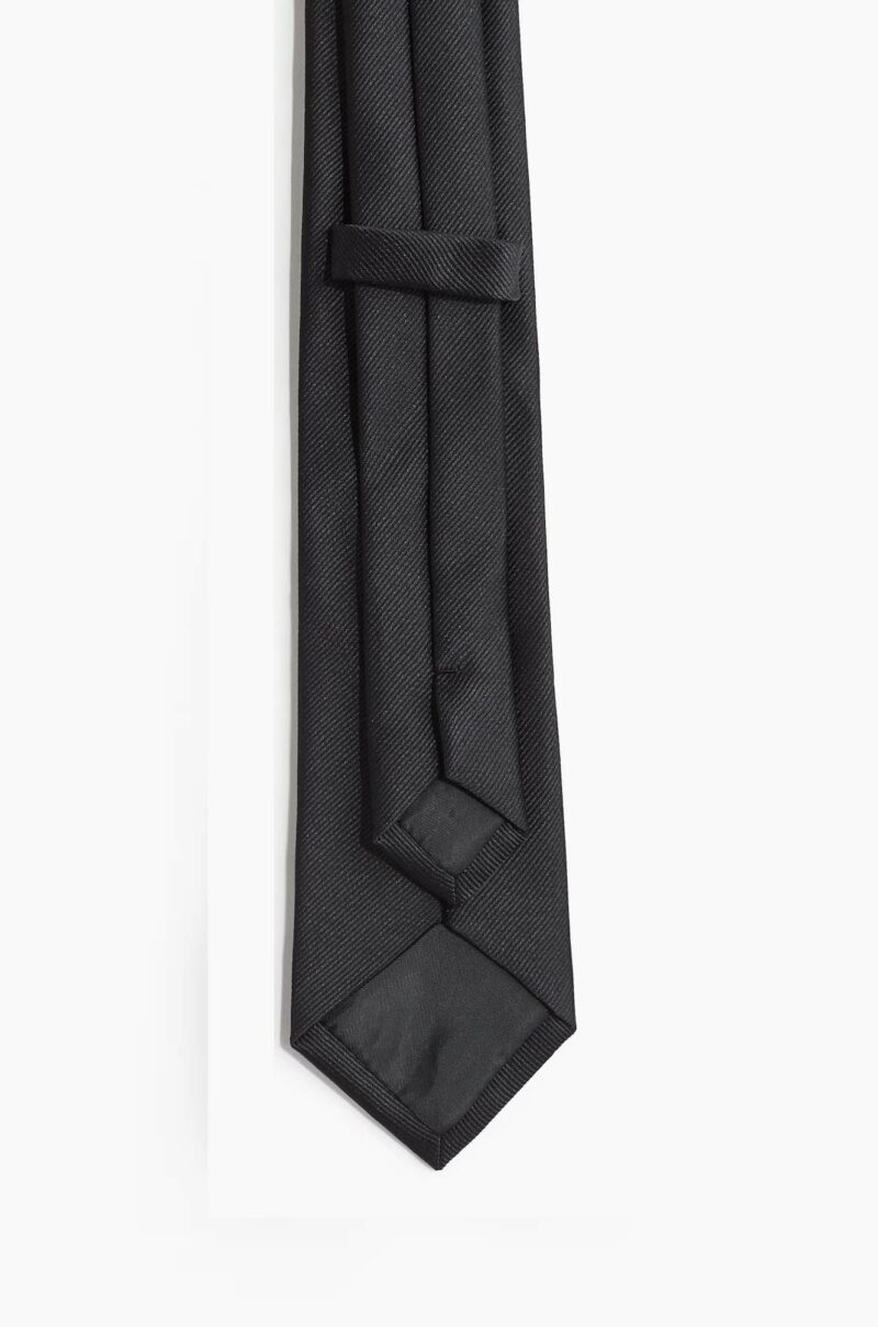 CRAVATE FINE GRIS FONCE – Image 2